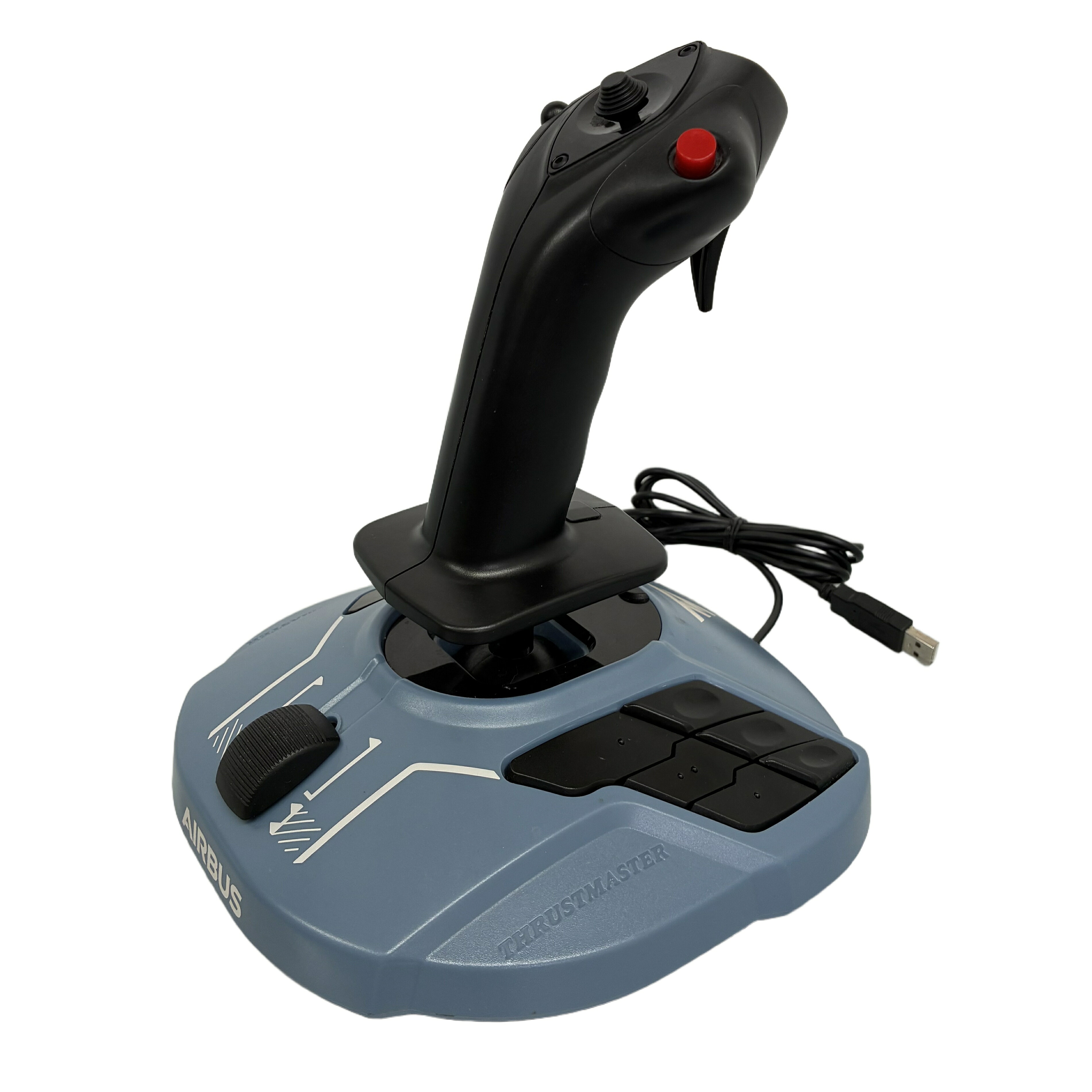 【中古】  Thrustmaster TCA Sidestick Airbus Edition 2960846 力くらべ 航空シミュレータ用スロットル エアバス取り締まり桿 境界線の外側備品  T11266590