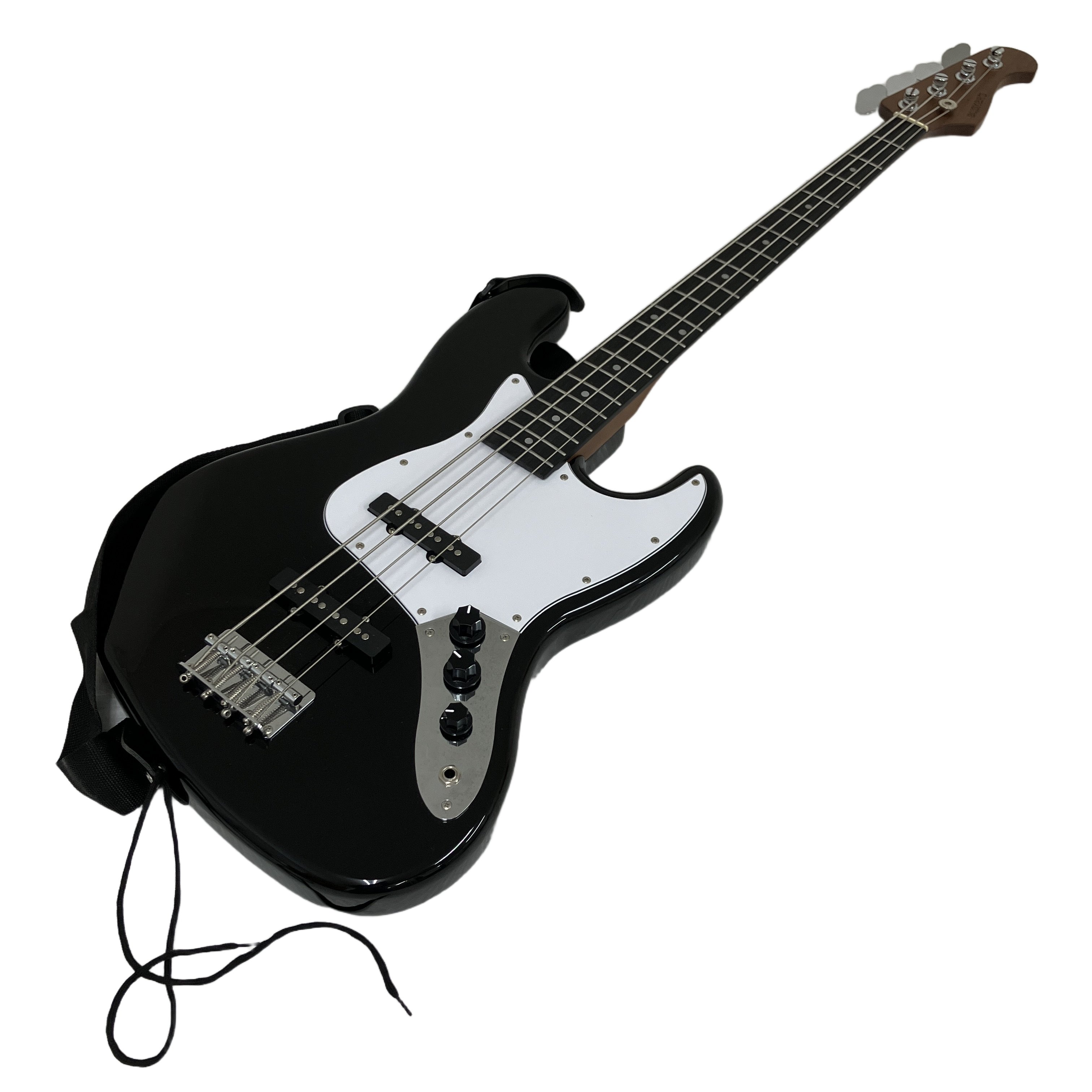 【中古】 BUSKER'S BJB-Standard BLK エレキベース ジャズベースタイプ バスカーズ VOXヘッドホンアンプ ソフトケース付き 良好 O11448335|ReRe(安く買えるドットコム)