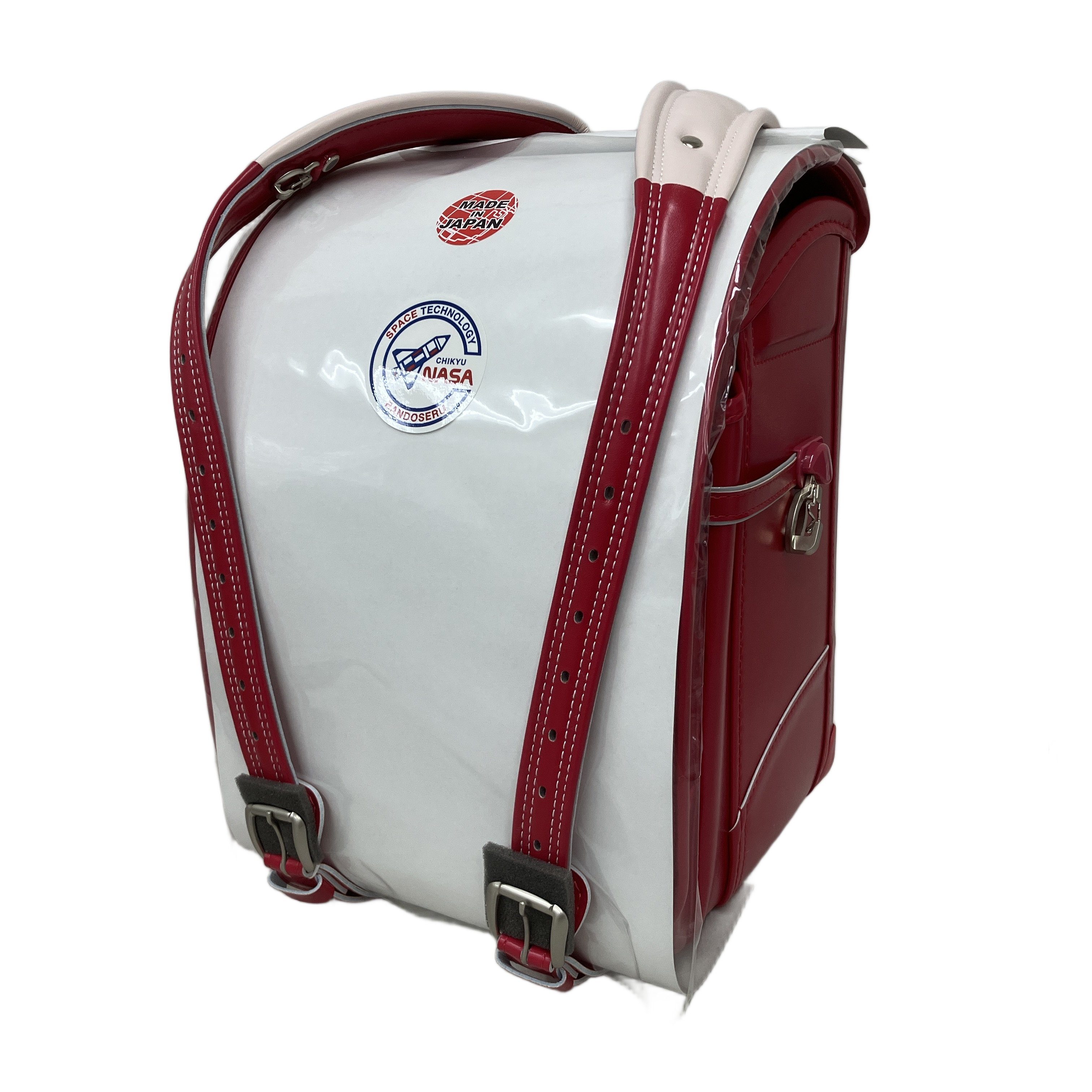 未使用 【中古】 CHIKYU NASA 地球NASAランドセル KL-N01 レッド/ピンク 重量約1,190g M10879947
