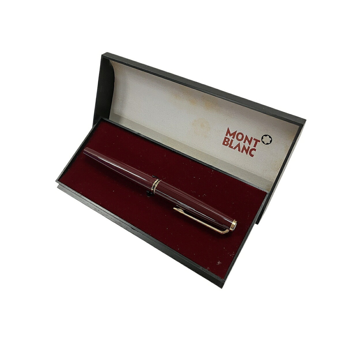 中古】 Mont Blanc モンブラン 万年筆 ボルドー 585 W11101629