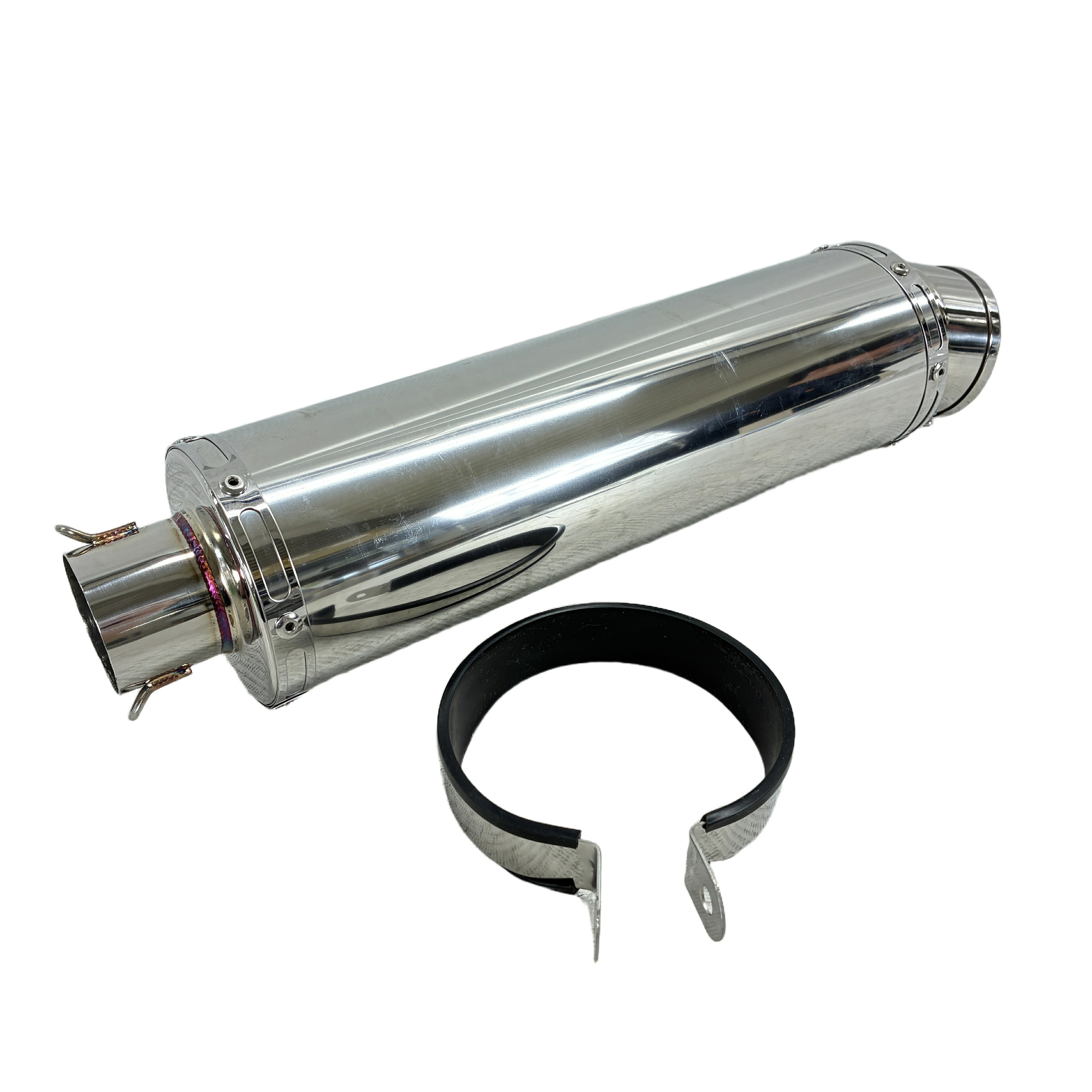未使用 【中古】 realize 100φ 汎用サイレンサー バイクマフラー TYPE-2 インナーバッフル付き リアライズ 未使用 W11180864｜ReRe（安く買えるドットコム）