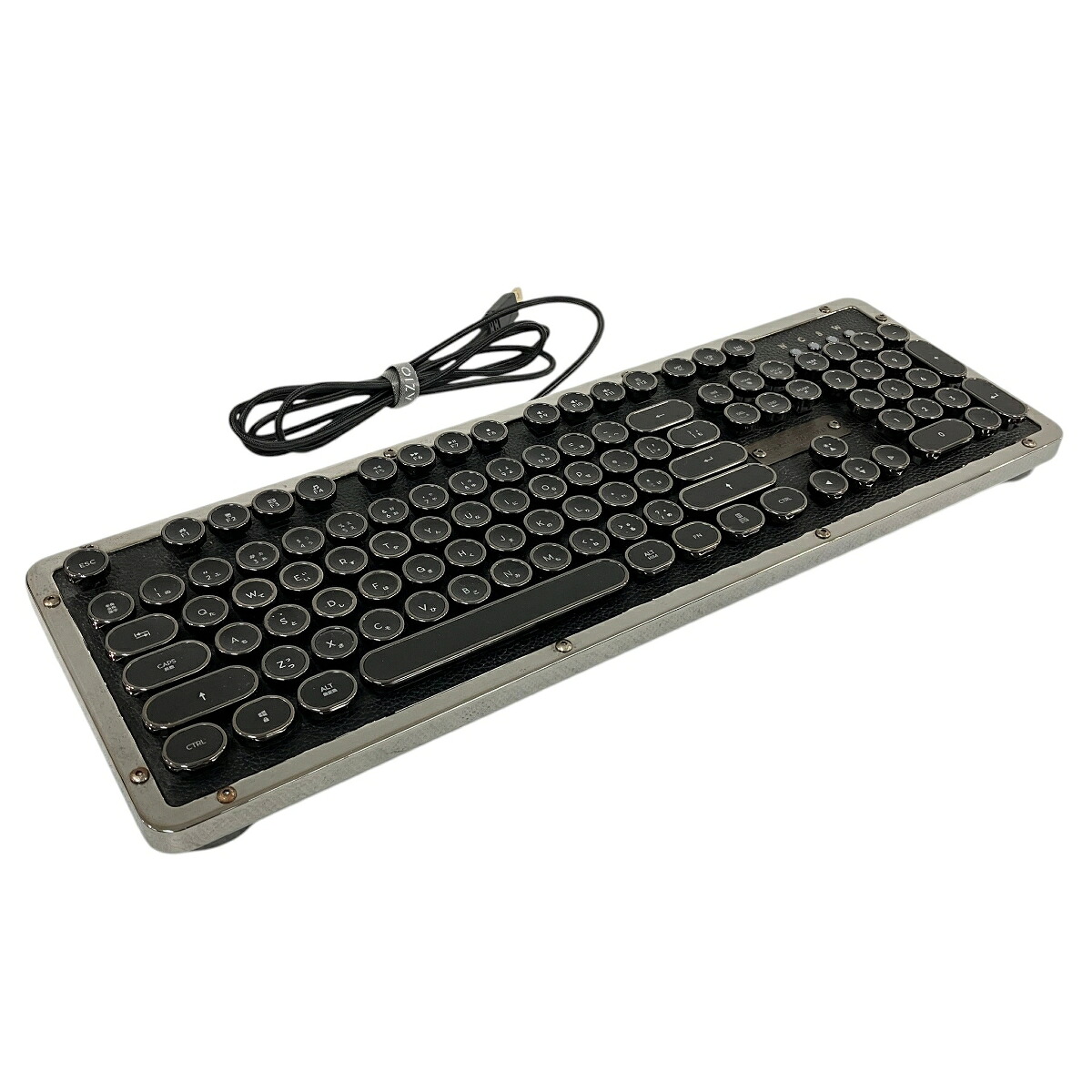 【中古】 AZIO MK-RETRO-L-01-JP タイプライター型 キーボード Retro Classic Onyx キーボード PC周辺機器 中古 N11087011