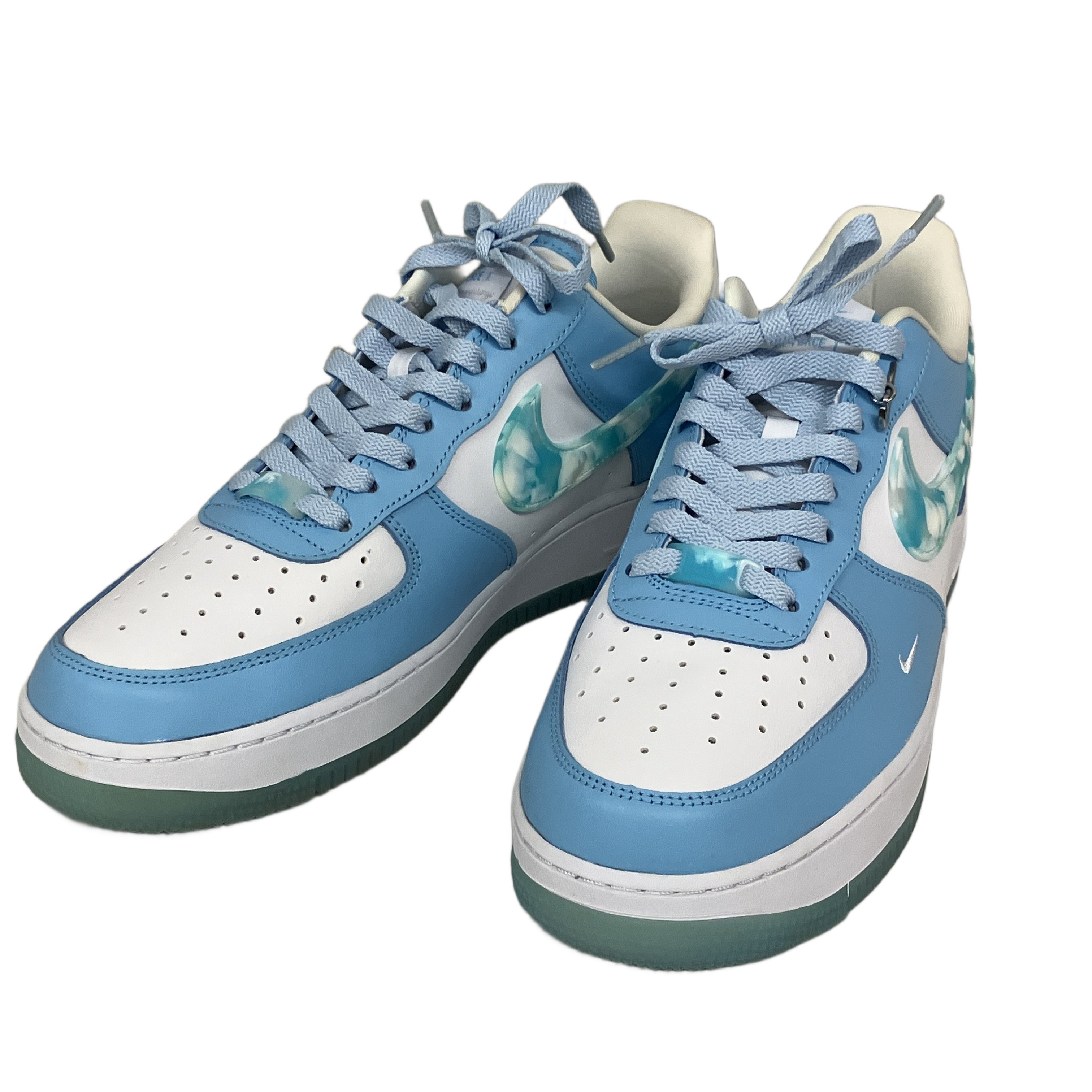 美品 【中古】 NIKE WMNS AIR FORCE 1\u0026#39;07 LX 空軍 DX2937-100 スニーカー 白いこと/青色 28.5珊 中古 美品  T11061701 メンズ靴-靴