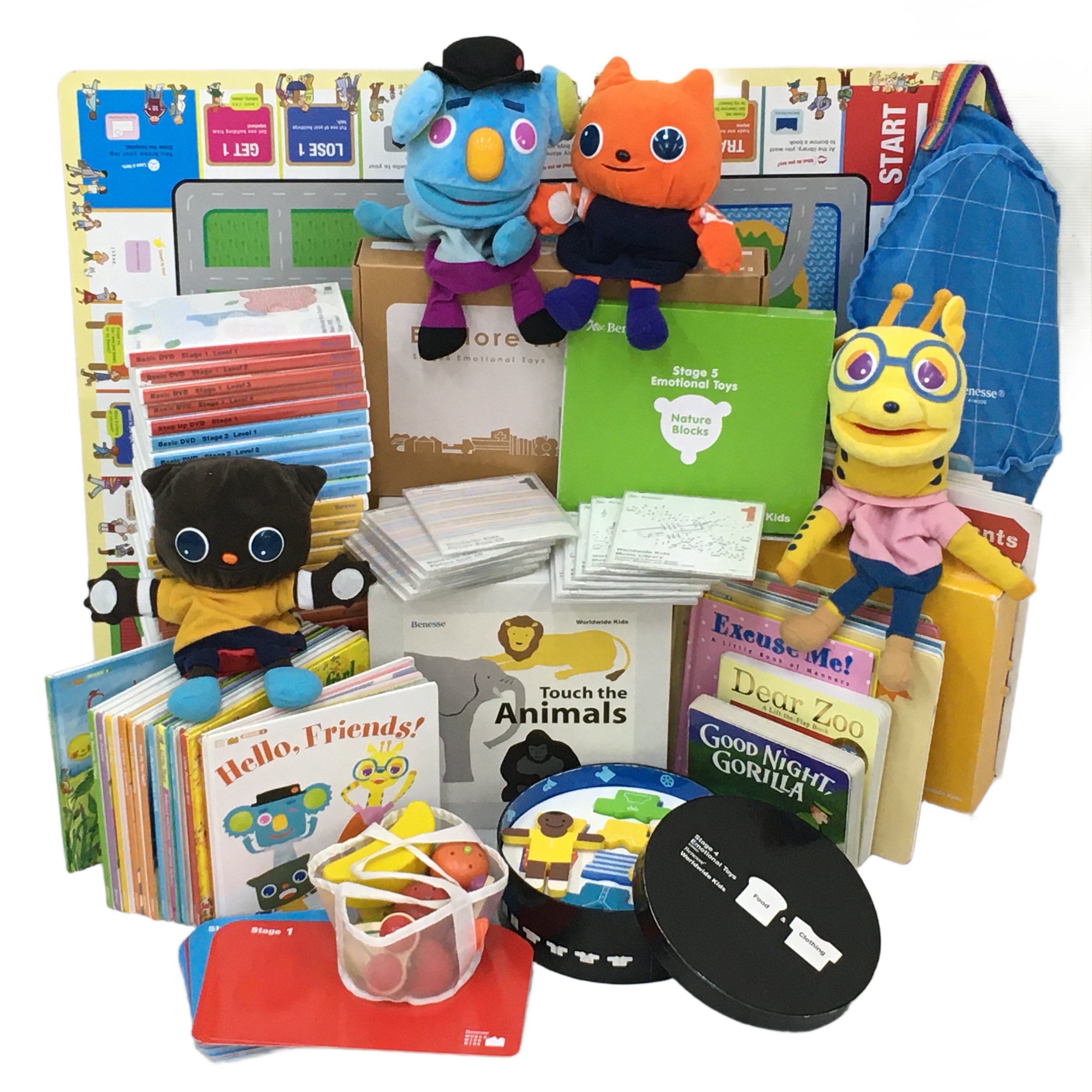 【中古】 Benesse Worldwide Kids English Stage1-6 2019年頃 ベネッセ ワールドワイドキッズ 英語 教材 N11092153