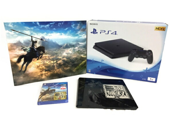 未使用 【中古】 SONY PlayStation プレイステーション PS4 CHU-2100B B01 ジェット・ブラック 1TB 真・三國無双8 コラボモデル 数量限定商品 T3486143|ReRe(安く買えるドットコム)