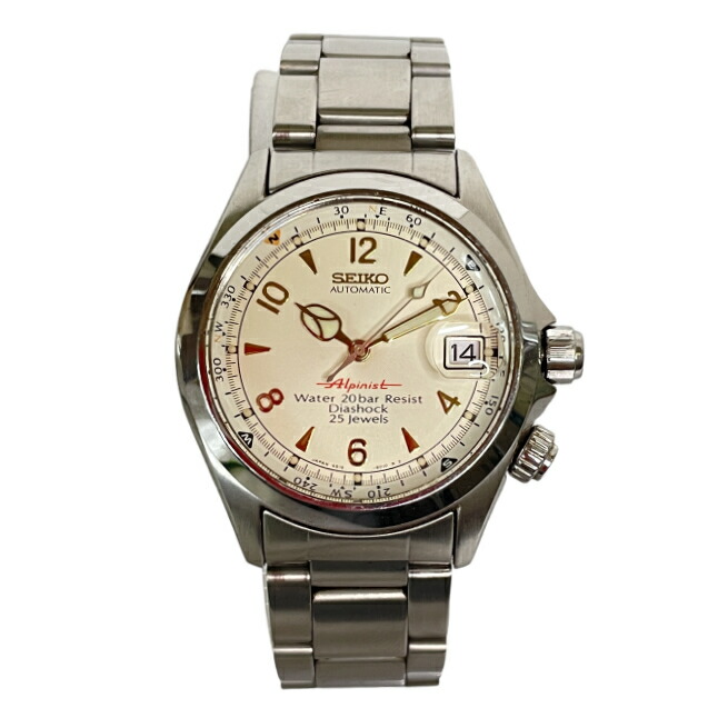 【中古】 セイコー SEIKO 4S15-6000 SCVF007 山男 デイト 自動小銃一巻き メンズ ウォッチ  T11243985
