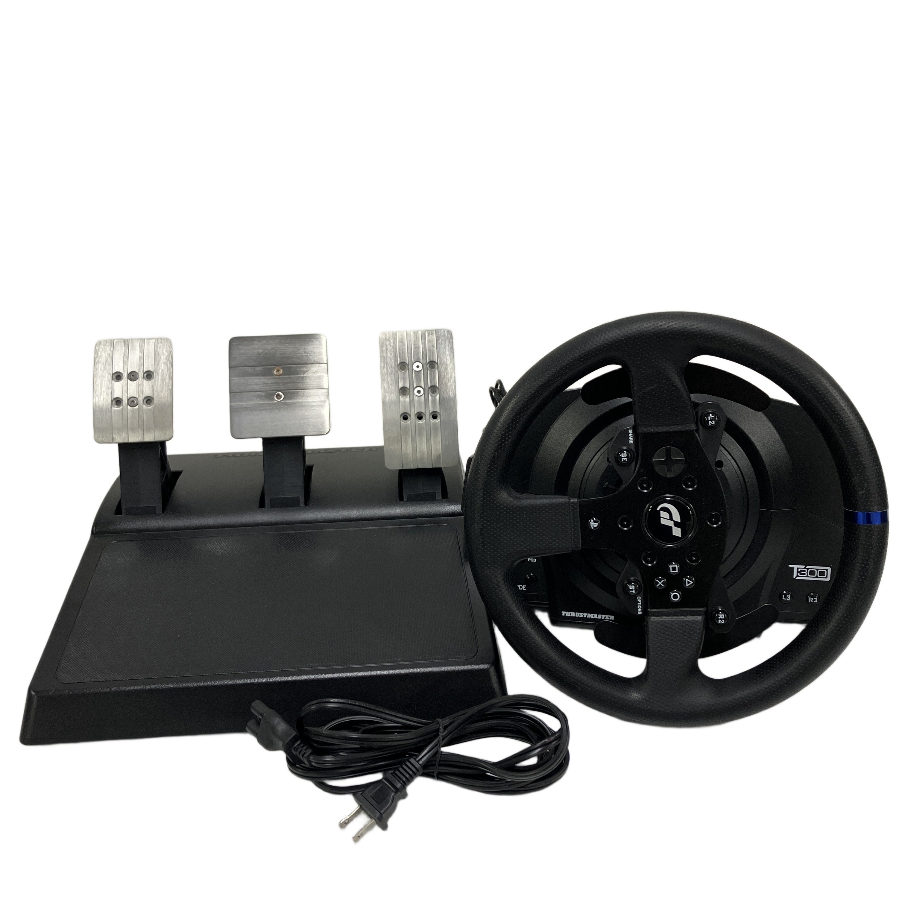 【中古】Thrustmaster T300RSGT-PS-US / T3PA-GT 2点セット ステアリングコントローラー ペダル ゲーム 周辺機器 ジャンク T11065009