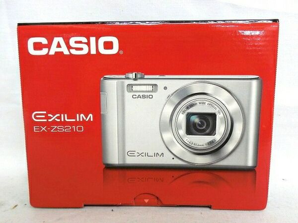 楽天市場 未使用 中古 Casio Exilim コンパクト デジタルカメラ Ex Zs210 シルバー コンデジ T Rere 安く買えるドットコム