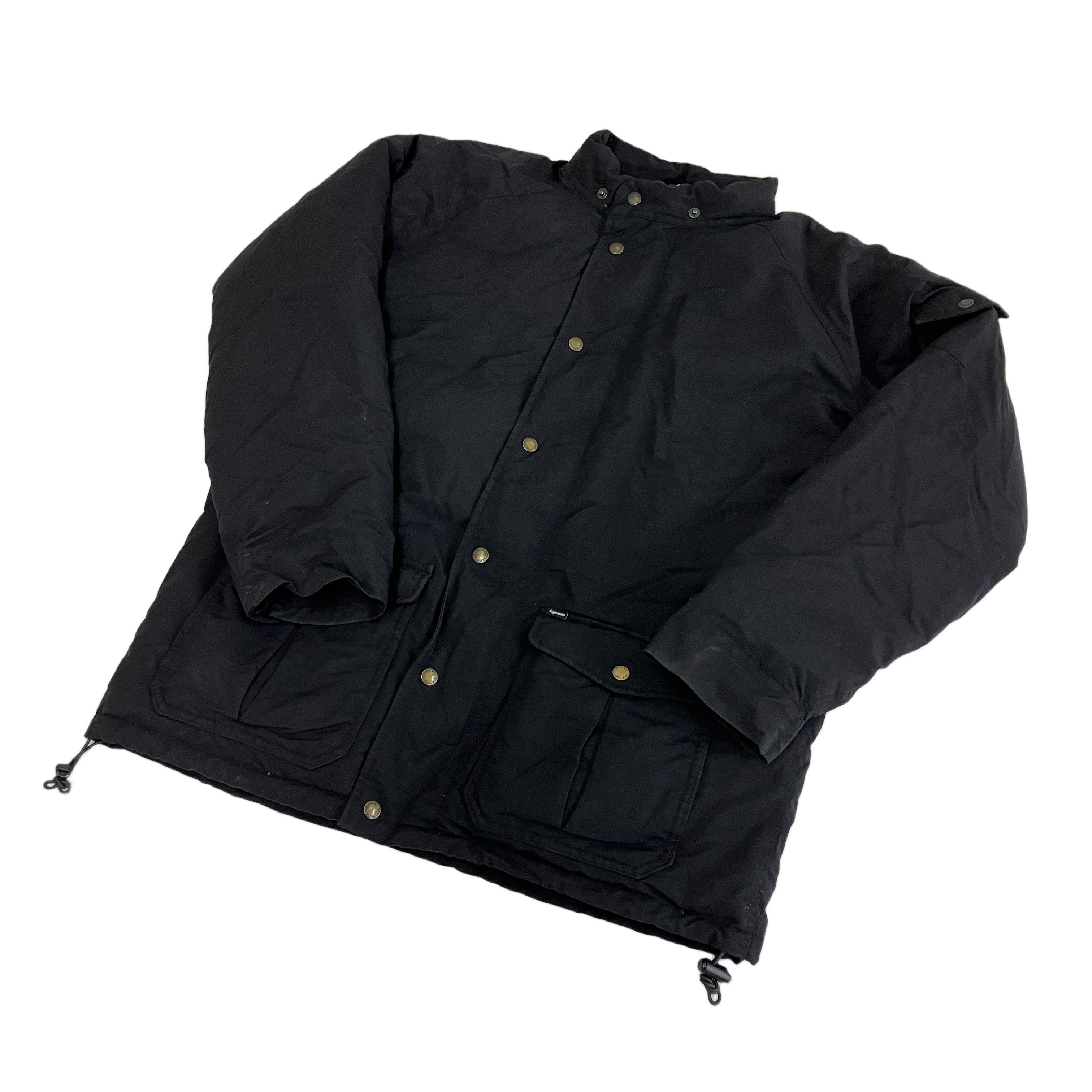 【中古】 Supreme シュプリーム スタンドカラー ダウンジャケット ブラック サイズ サイズL T11065499