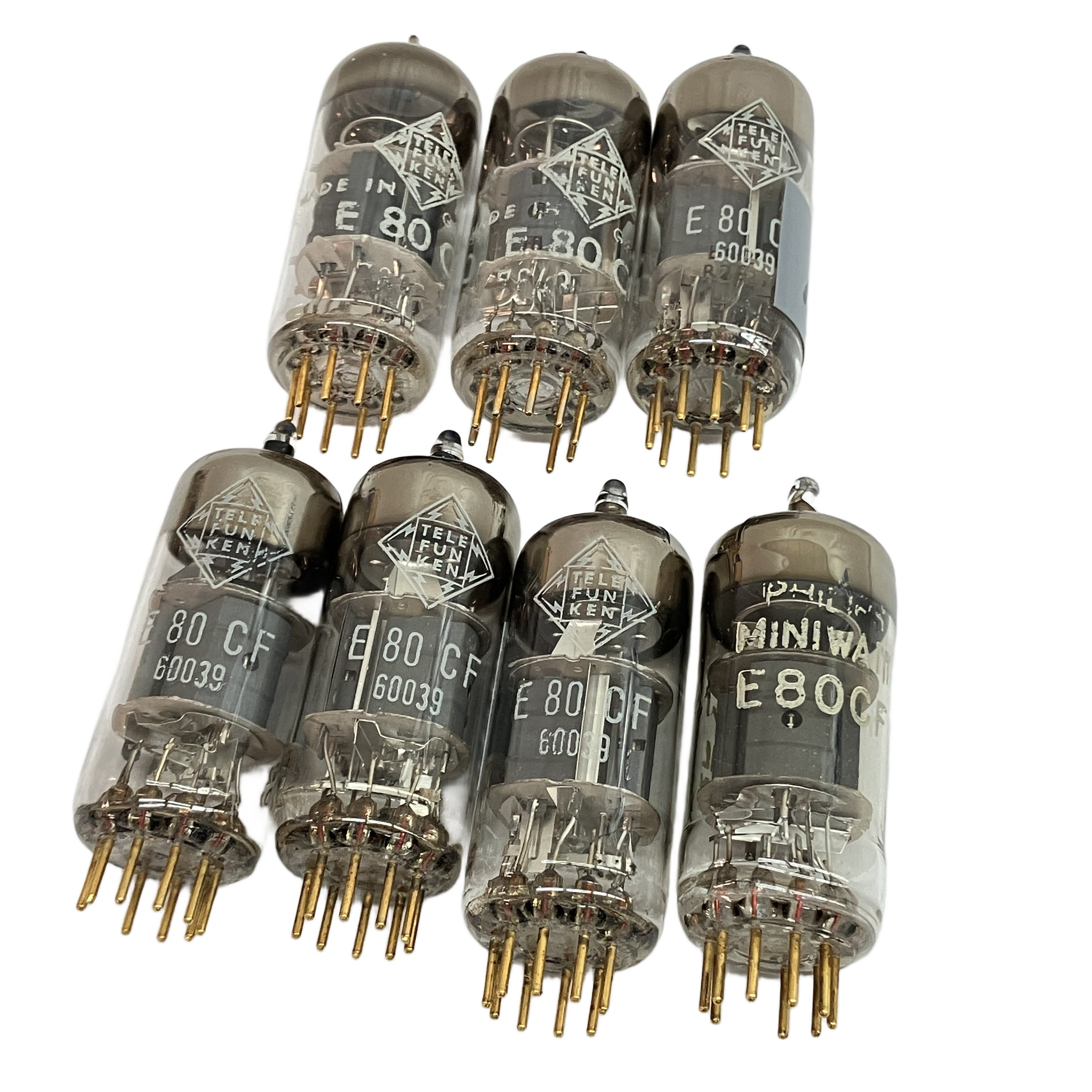 【中古】 TELEFUNKEN E80 CF 7本セット 真空管 アンプ オーディオ 音響機器 中古 C11099352