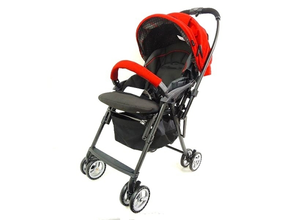 red baby stroller car seat