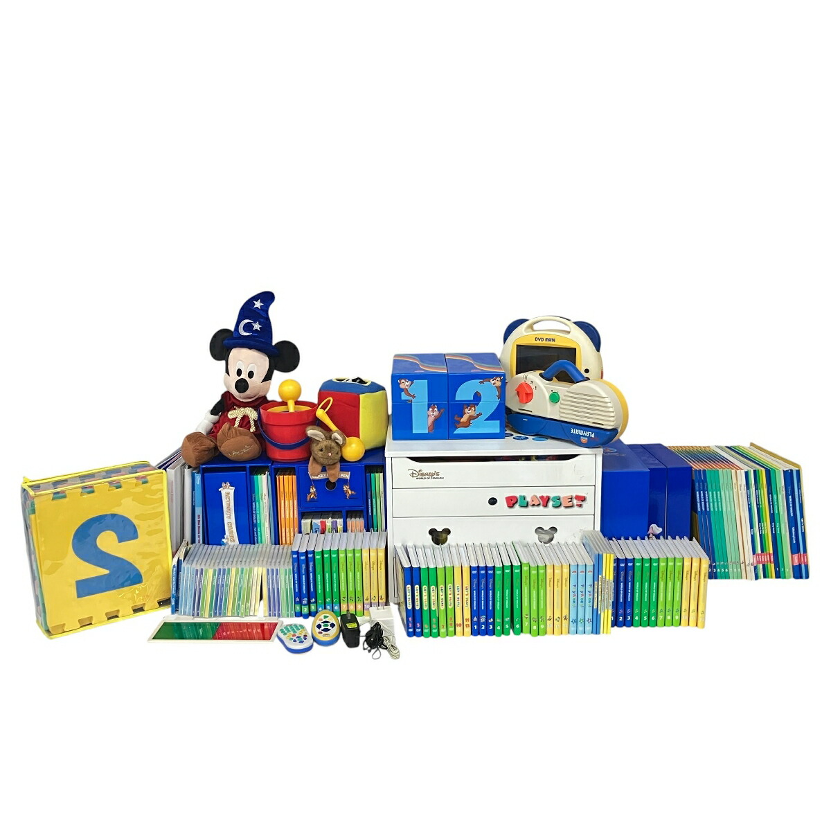 【中古】 DWE ディズニーワールドオブイングリッシュ ディズニー英語システム MDTSGALQPセット 2017年頃 英語教材 中古 S11044694