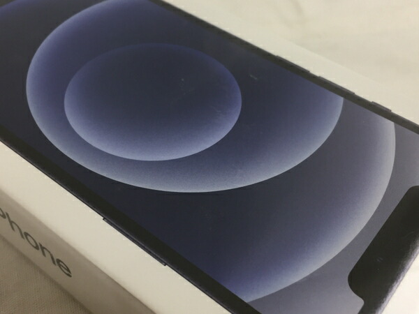 未使用 Apple iPhone 12 アップル ブラック A MGHN3J 64GB ...