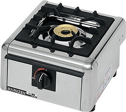 新品 マルゼン ガステーブルコンロ＜ニュー飯城＞ M-821C 間口300×奥ふかさ300×高さ164粍 貨物輸送無料（沖縄・北海道・構成要素離島を除く）車上渡し 搬入・据え付ける別途 製造会社引きうける１年