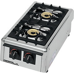 新品 マルゼン ガステーブルコンロ＜ニュー飯城＞ M-822DC 間口300×奥ふかさ540×高さ164粍 貨物輸送無料（沖縄・北海道・構成要素離島を除く）車上渡し 搬入・据え付ける別途 製造会社引きうける１年