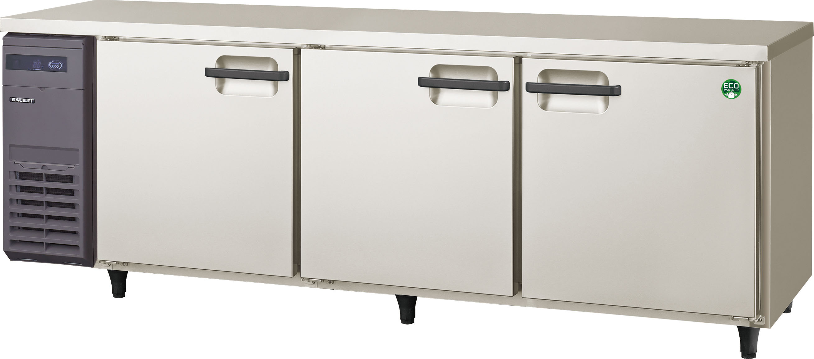 新品 フクシマガリレイ　コールドテーブル冷蔵庫 LRW-210RX 幅2100&times;奥行750&times;高さ800mm　ノンフロン　インバーター制御　単相100V　メーカー直送 送料無料（一部離島を除く）車上渡し 搬入設置・別途 メーカー保証１年｜安王厨房