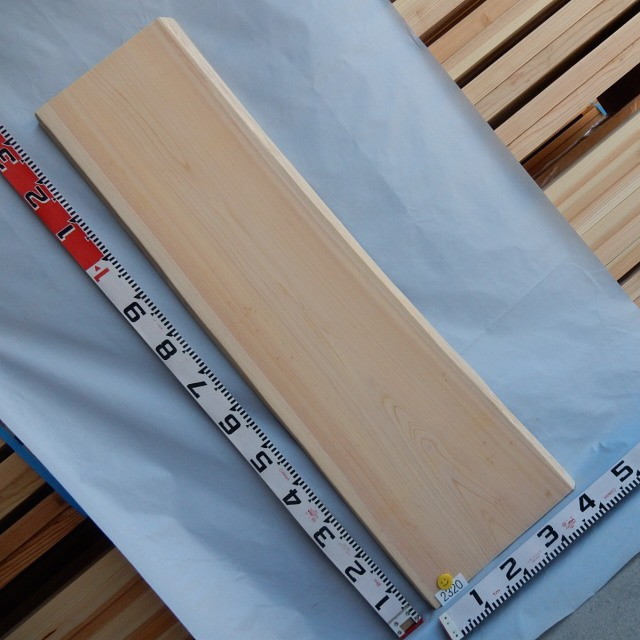 あすなろ 翌桧 ひば 一枚板 2320 長さ130cm 幅30cm-38cm 厚み3.5cm 木材 銘木 天然木 無垢 板 送料無料♪ ≪通常商品≫