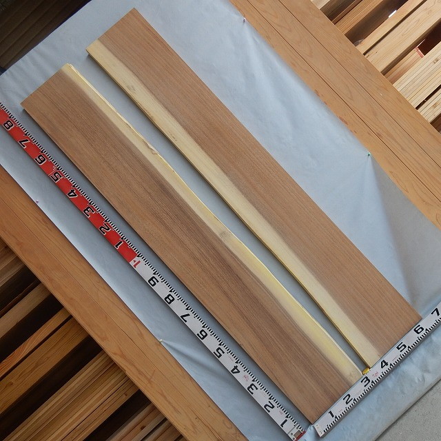 モンキーポッド 一枚板 2枚セット 2551 長さ180cm 幅26～27cm/28～29cm 厚み4.0cm レジンテーブル 木材 銘木 天然木 無垢 棚【送料無料♪】≪大型商品≫