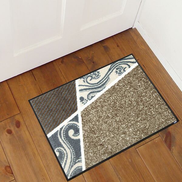 Reveur Rakuten Global Market Door Mat 50 X Out Of 75cm屋 Non Slip Door Mat 50 X Out Of 75cm屋 Non Slip Flat Screen Wash Dry And Washable Interior Room In The Belgo Beige Mud Entrance Patchwork