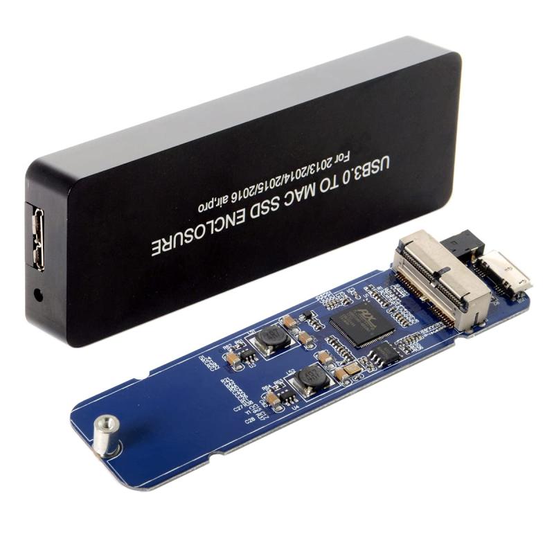 JSER USB 3.0 - 16+12ピン Air Pro 2013 2014 2015 2016 2017 SSD ポータブルケース モバイルボックス HDDエンクロージャー