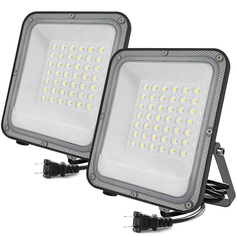 MAGOKORO LED投光器 30W 3900LM 昼光色 ledライト 屋外 IP66 防水 豪雨対応 作業灯 100V 自由調整 外灯 高輝度 省エネ 120°広角 屋外照明 ワークライト キャンプ アウトドア 登山 夜釣り 防災 緊急 停電