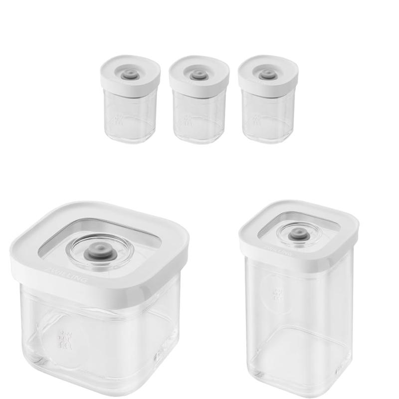 ZWILLING ツヴィリング 「 フレッシュ&セーブ キューブ ボックス スターターセット ラベル&ペン バルブカバー パウダープロテクター インナーリッド 」
