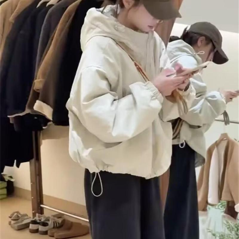 レディース フード付き 厚手 コットン ジャケット 秋冬 アウトドア カジュアル ゆったり ペティート 保温 シルエット 綿入 上着
