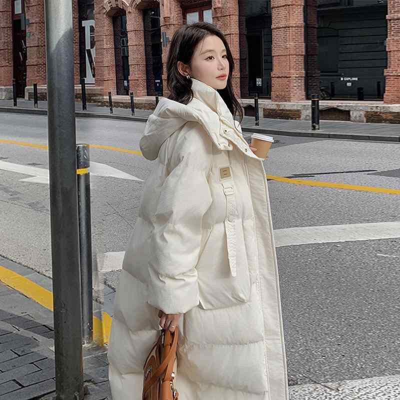 厚地の外套 レディース 秋冬 朦朦たる 綿 中長丈 膝下丈 韓国 生あたたかい アウター 保温 今めかしい 普段使い