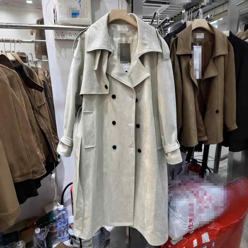 トレンチコート レディース ロング丈 ダブルブレスト 春秋用｜やすらぎマーケット 10,714円