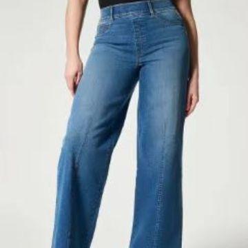 パンツ レディース ハイウエスト ワイドレッグ デニムパンツ ストレッチ 直筒 ロング丈 ウォッシュ加工 春用 伸縮性 軽量 カジュアル 普段使い 通勤