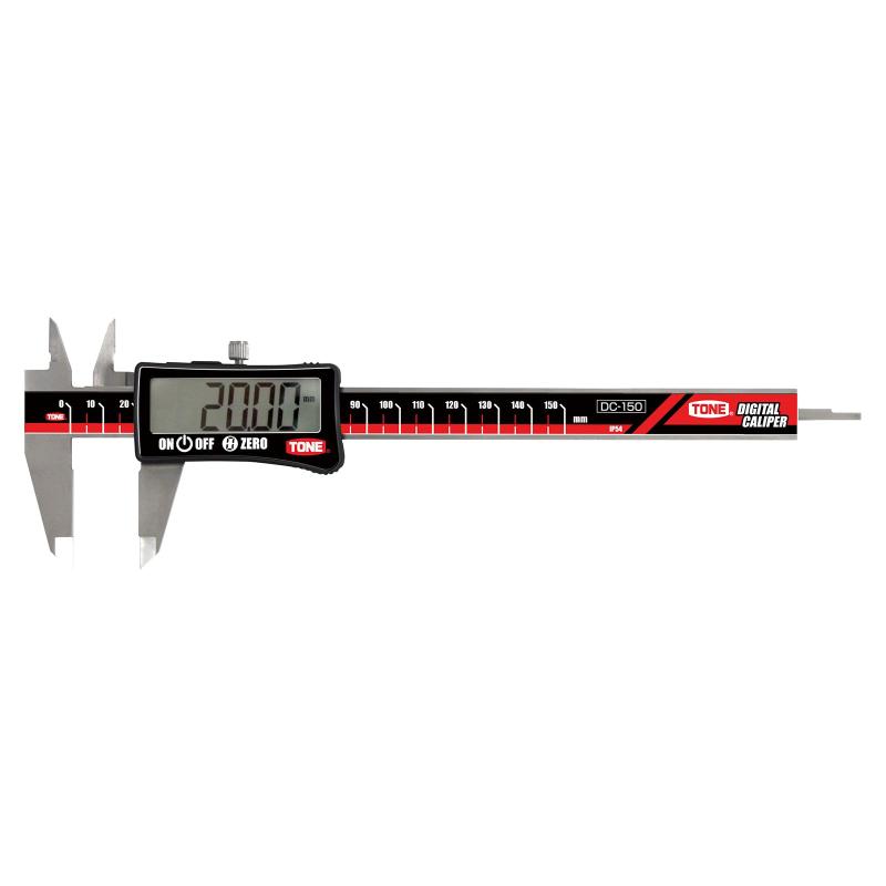 トネ(TONE) デジタルノギス DC-150 全長235mm 最大口開き150mm