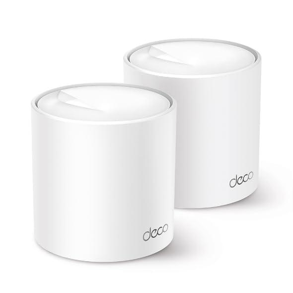 TP-Link Deco X50 2P AX3000メッシュWi-Fi 6取り合わせ 2個容器に並べる