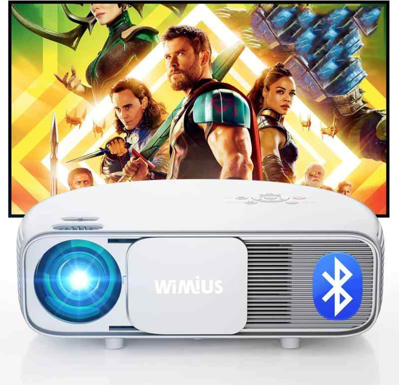 WiMiUS s4プロジェクター 高輝度600ANSIルーメン 5G\u0026amp;2.4GBluetooth 4K対応 1080PフルHD ホームシアター ズーム機能 天井 小型家庭用 projector タブレット/パソコン/DVD/TV Stick/モバ
