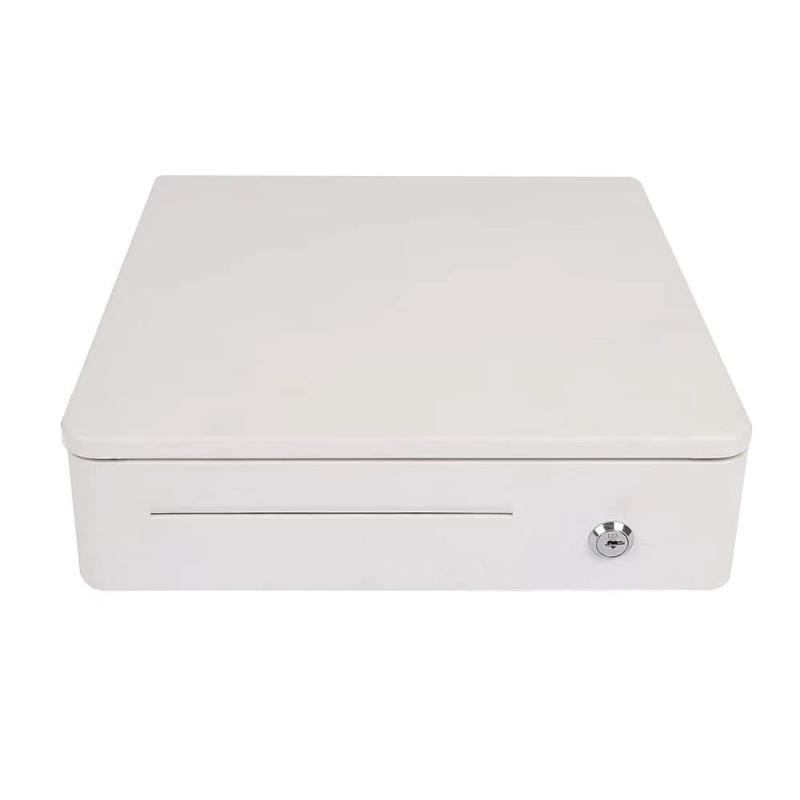 キャッシュドロア(白） 和信テック WS-330 コンパクト 自動＆手動（キー式）兼用 小型キャッシュドロアー AirレジなどPOSレジに対応 レジスター レシートプリンタ ホワイト