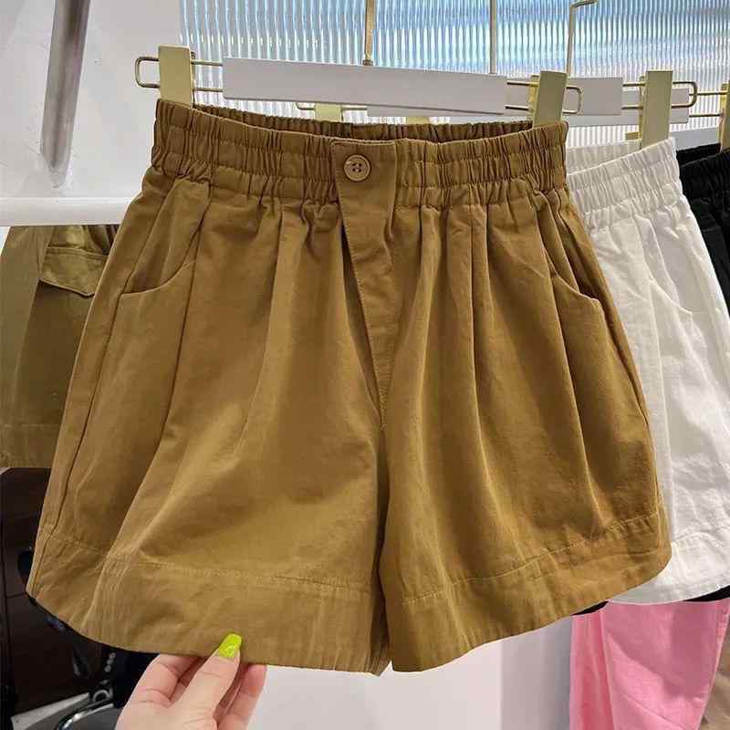 ホットパンツ レディース ホワイト 伸縮ウエスト Aライン ゆったり ワイドレッグ 夏用 カジュアル スリム効果 ショーツ 短パン 普段使い 軽量 吸湿速乾