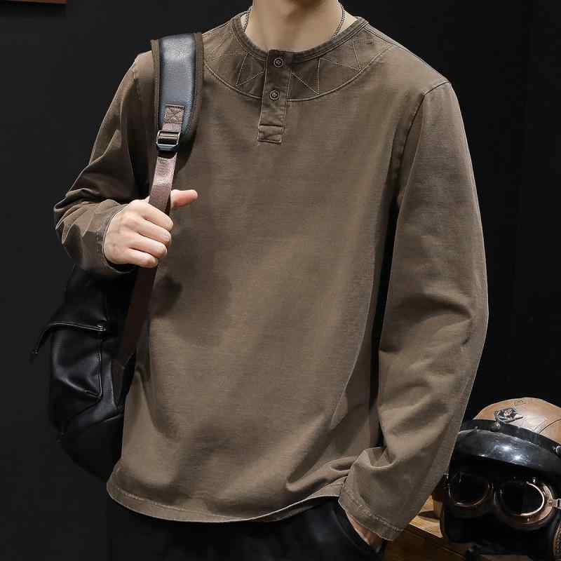 ポロシャツ メンズ 長袖 ウォッシュ加工 ビッグサイズ 春秋 カジュアル トップス ゆったりシルエット コットン混 吸湿速乾 普段使い