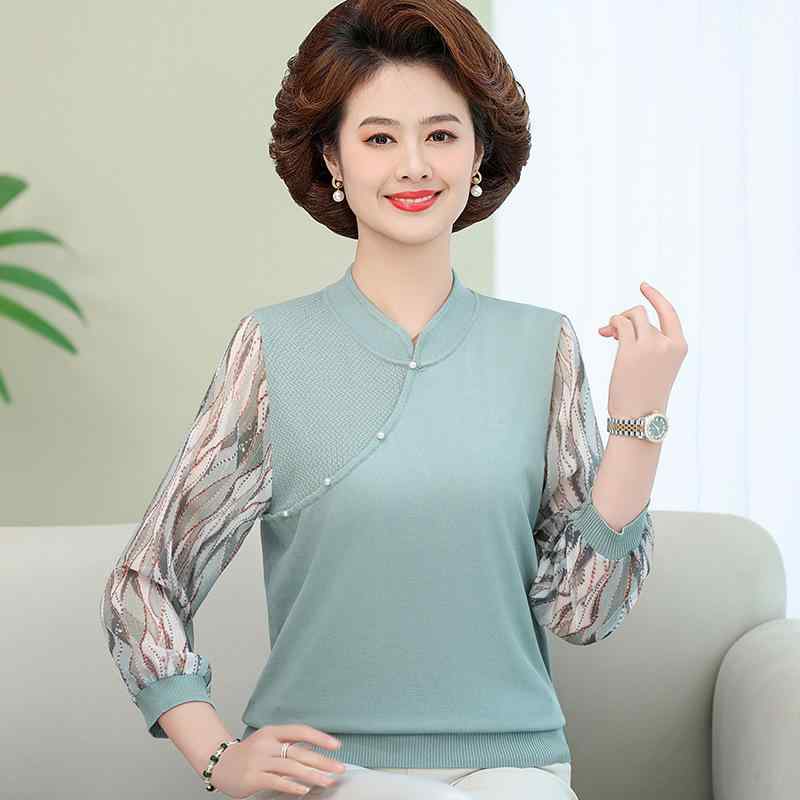 Tシャツ レディース 春夏 ママ 七分袖 薄手 シフォン袖 インナー トップス おしゃれ 普段使い 伸縮性 軽量