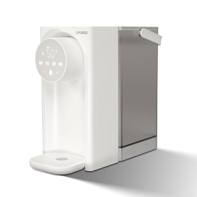 JYUNSEI ウォーターサーバー 湯沸かしポット【5秒でお湯がでる】節電対策 3L大容量 デジタル表示 電気ポット 温度調整 3 段水量設定 卓上ウォーターサーバー 省エネ 空焚き防止 家庭 キッチン