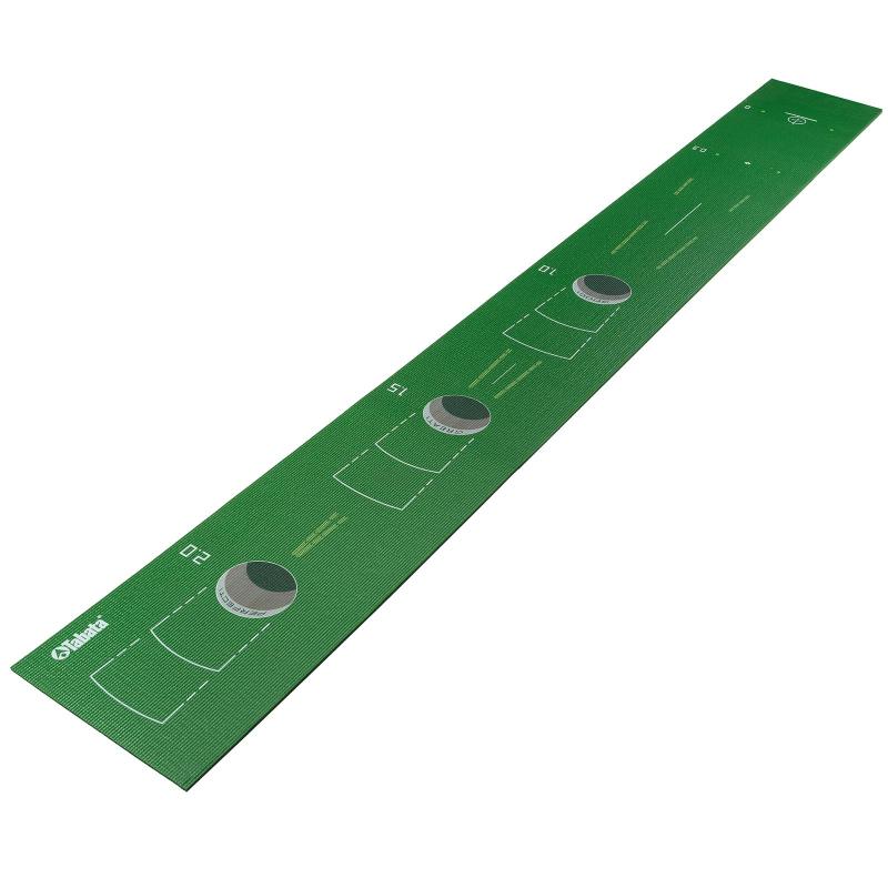 Tabata(タバタ) ゴルフ パターマット 2.5ｍ フラット ホールカップをリアルに再現 自由に配置できるストッパー付き 練習方法アレンジできる 実戦に近い フォーミング素材 芝抜けの心配がない