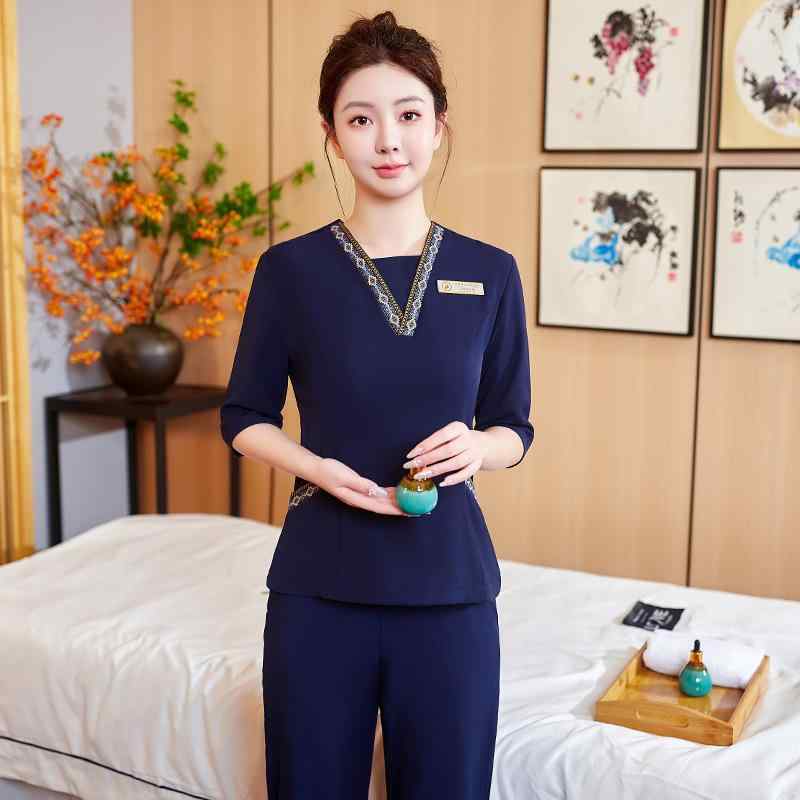 やり方服 美容室 美容師 制服 SPA エステ 原材料御召しもの 揉み療治 足浴 科学技術者服 せっ生館 出で立ち 好いたらしい 役立つこと的 労働者階級