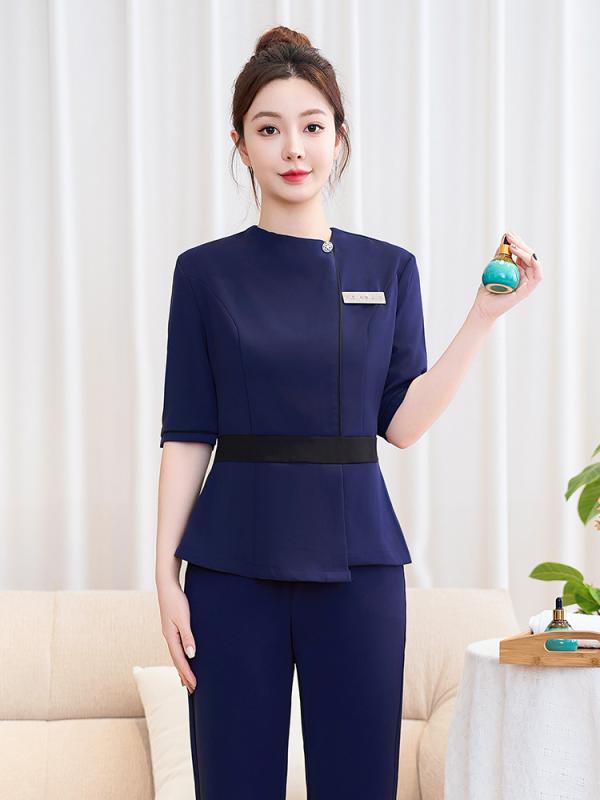 やり方服 亭主もち用 美容室 原材料 制服 セットアップ 御前上等感 赤ちょうちん 足療 客あしらい   軽さ 伸縮性 通い 普段使い