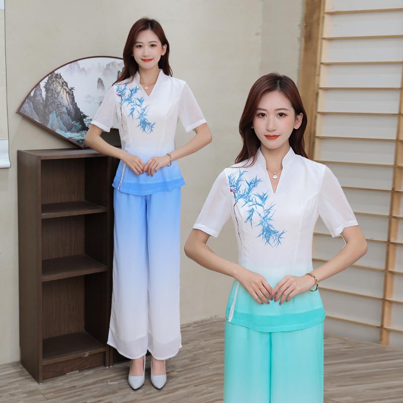 エステ 科学技術者服 スパ 制服 シフォン原料品 ロング丈 花柄刷り上げる 吸いつける的 やり方着 ウェルネス 赤ちょうちん用 通い表現スタイル 軽さ 伸縮性 亭主もち向け