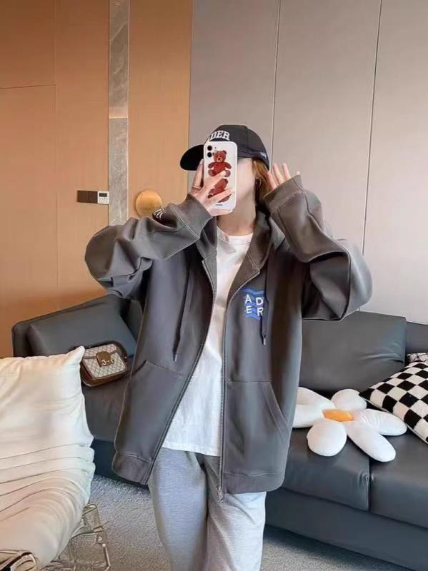 パーカー レディース 年月 韓国 ゆったり ユニ一発やる 文字 ジップアップ 填まる 心地よい トップス フーディ 汗水 調教師 普段使い走り 軽さ 伸縮性