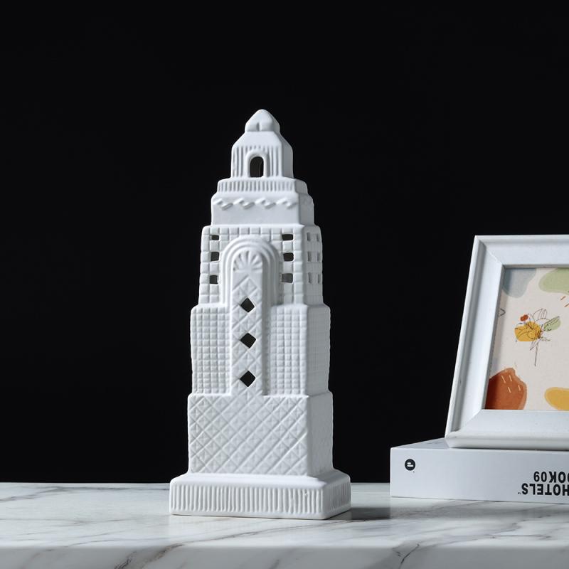 置物 抽象 建築 陶器製 北欧 イタリアンスタイル モダン インテリア 雑貨 セラミック 工芸 デコレーション ホームデコ