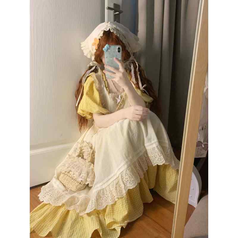 衣装 レディース 夏 森御姉さん ルーラル地域風 真四角のど首 読み合わせる柄 愛くるしげ 若返り A生産ライン 花の冠yd 2点仕掛ける 自然的 軽さ 綿原料品 通い 普段使い