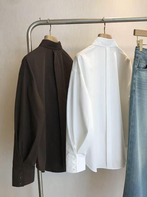 シャツ レディース ゆったりシルエット 風 ノーアイロン シワ抵抗 エレガント トップス フィット 普段使い 通勤用 軽量 伸縮性