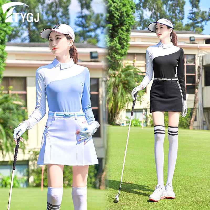 ゴルフ Tシャツ レディース 短袖 長袖 速乾 伸縮性 スリムフィット スポーツ トップス 快適 軽量 アクティブウェア