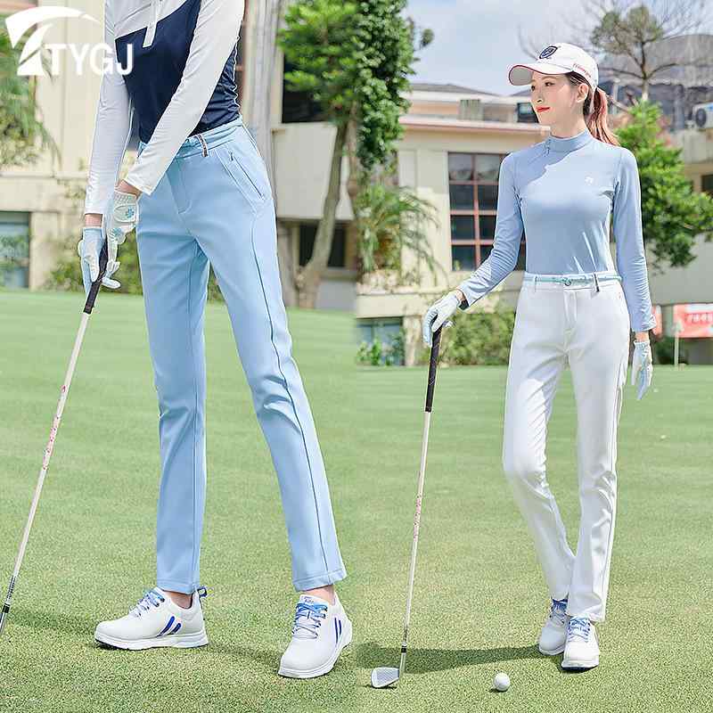 ゴルフパンツ レディース 撥水 春夏 ストレート 伸縮性 ハイウエスト スリム スポーツ ウェア 軽量 通勤 普段使い アウトドア 再生繊維｜やすらぎマーケット
