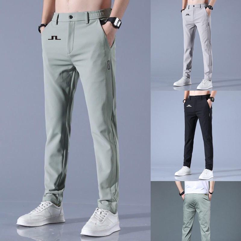 ゴルフパンツ 男性用 速乾 ロング丈 伸縮性 通気性 ポケット ジッパー 快適 フィット レジャー アウトドア 吸湿 軽量 動きやすい