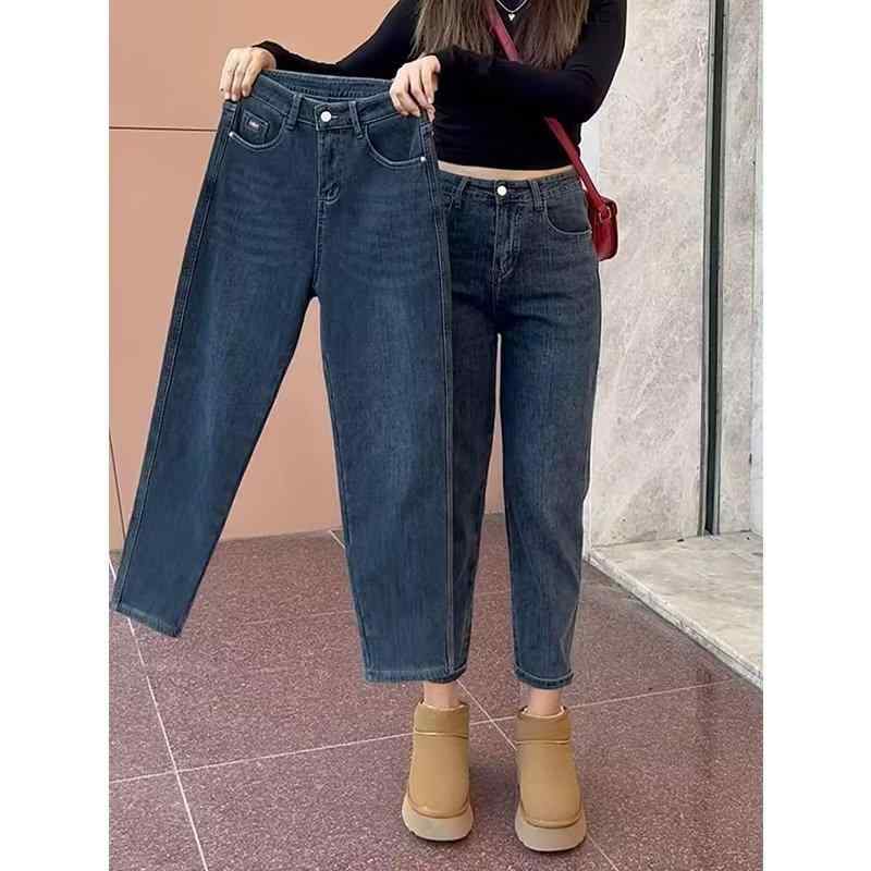 デニムパンツ レディース 夏用 ハイウエスト ストレッチ 九分丈 シルエット キャロットパンツ 大きめサイズ ぽっちゃり対応 スリム見せ ゆったりフィット 梨型ボディ向け